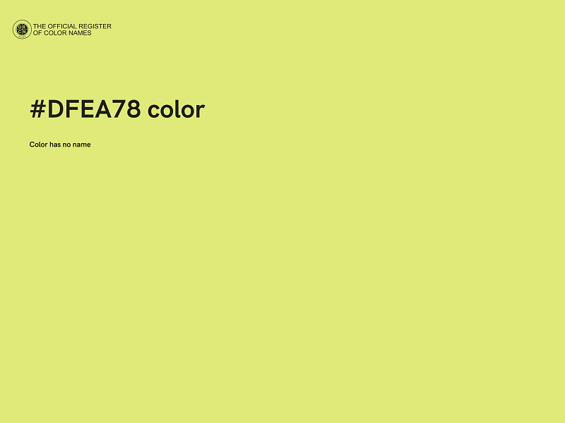 #DFEA78 color image