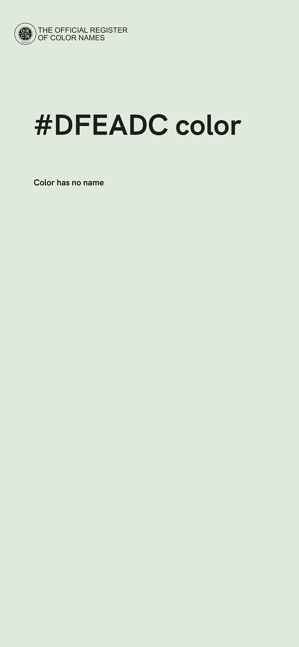 #DFEADC color image