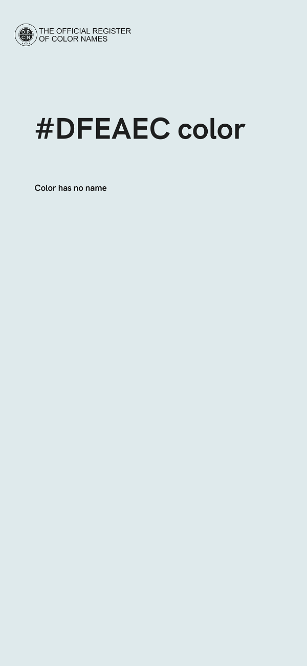 #DFEAEC color image