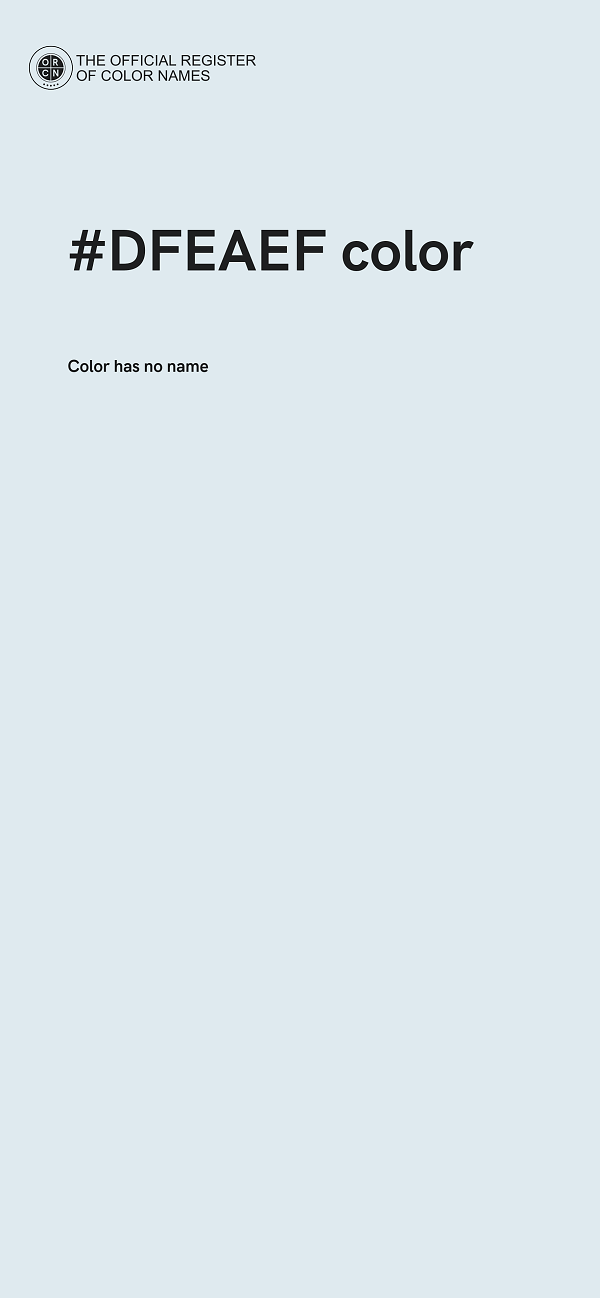 #DFEAEF color image