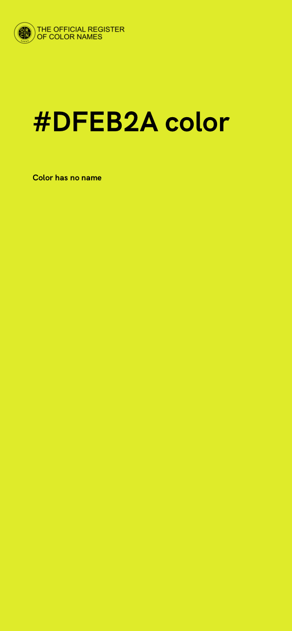 #DFEB2A color image