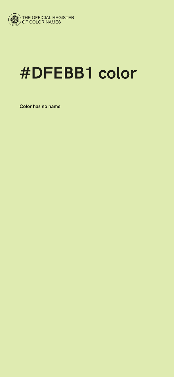 #DFEBB1 color image