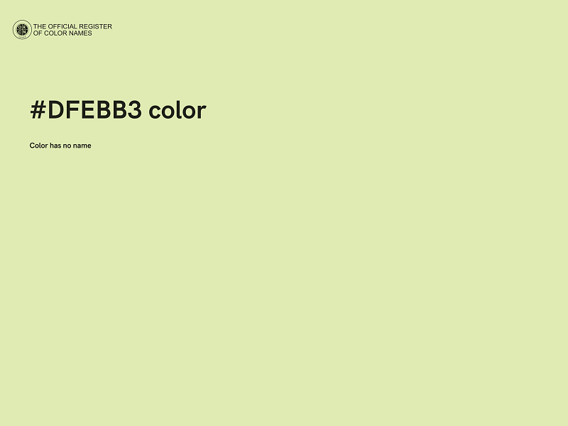 #DFEBB3 color image