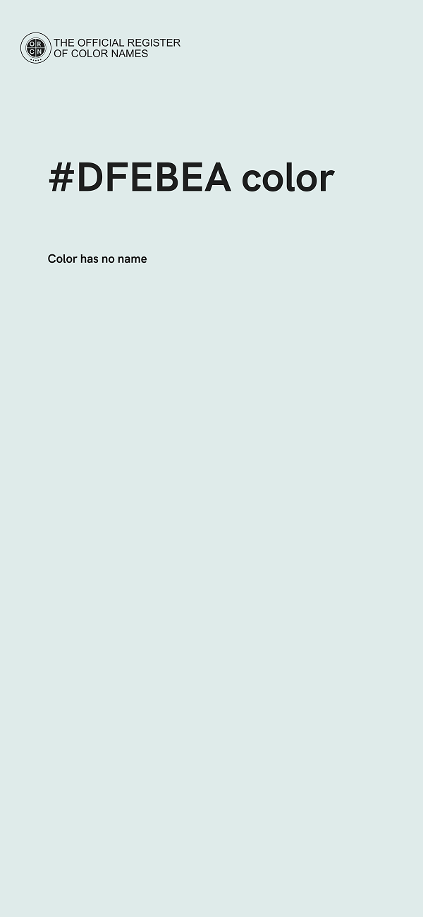 #DFEBEA color image