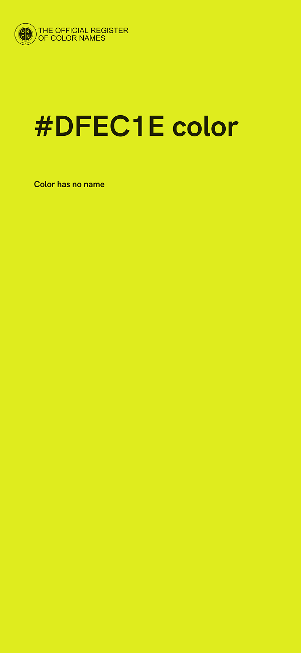 #DFEC1E color image