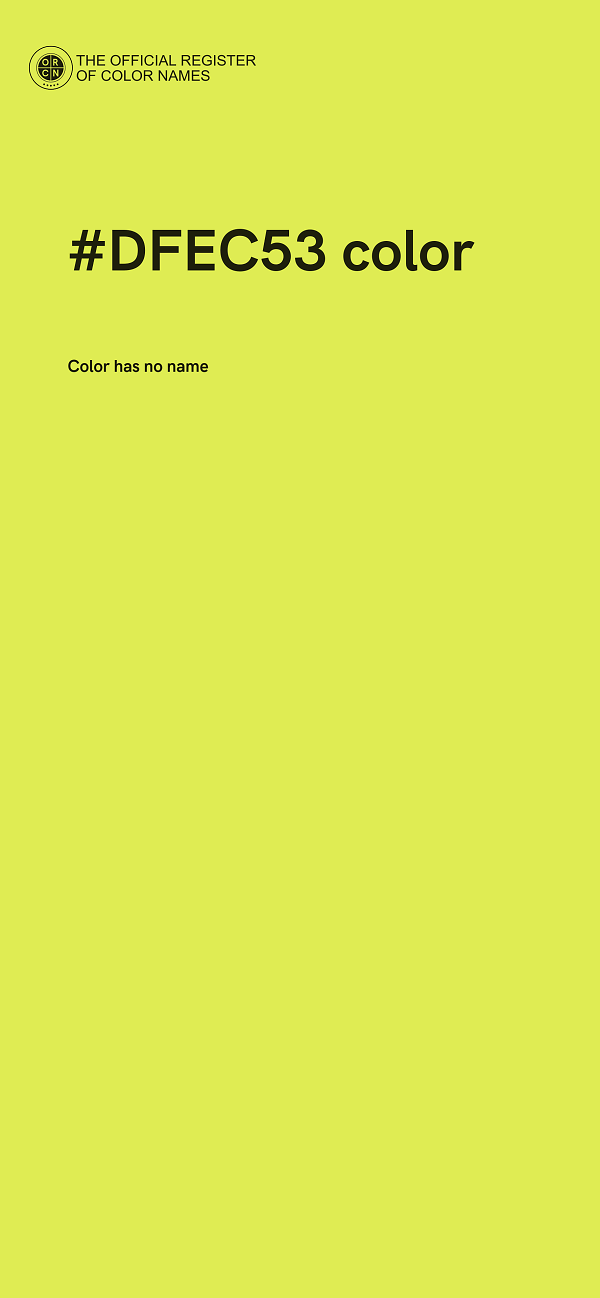 #DFEC53 color image