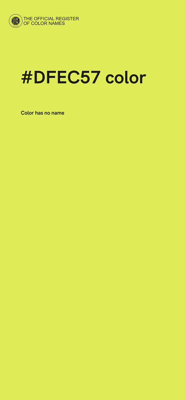 #DFEC57 color image