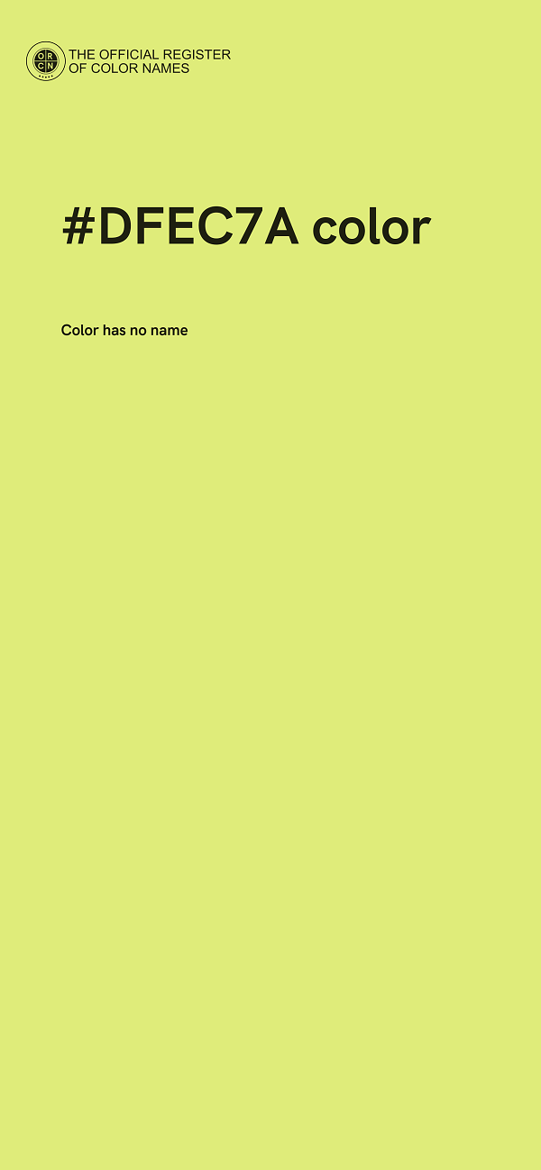 #DFEC7A color image