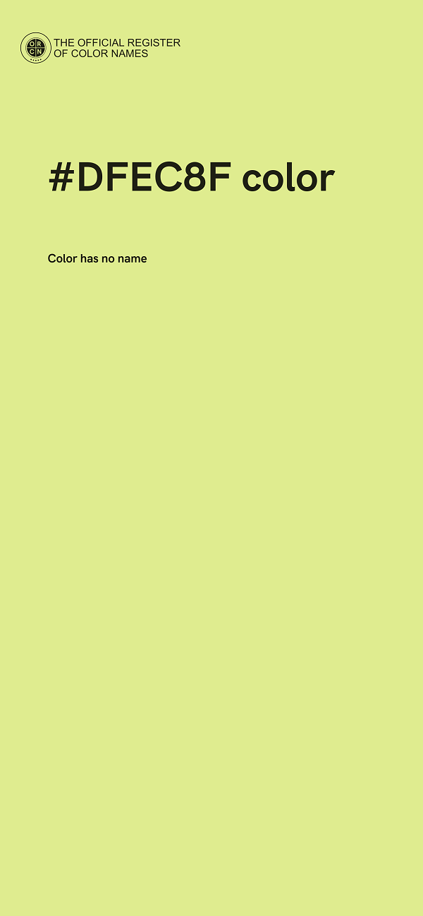 #DFEC8F color image