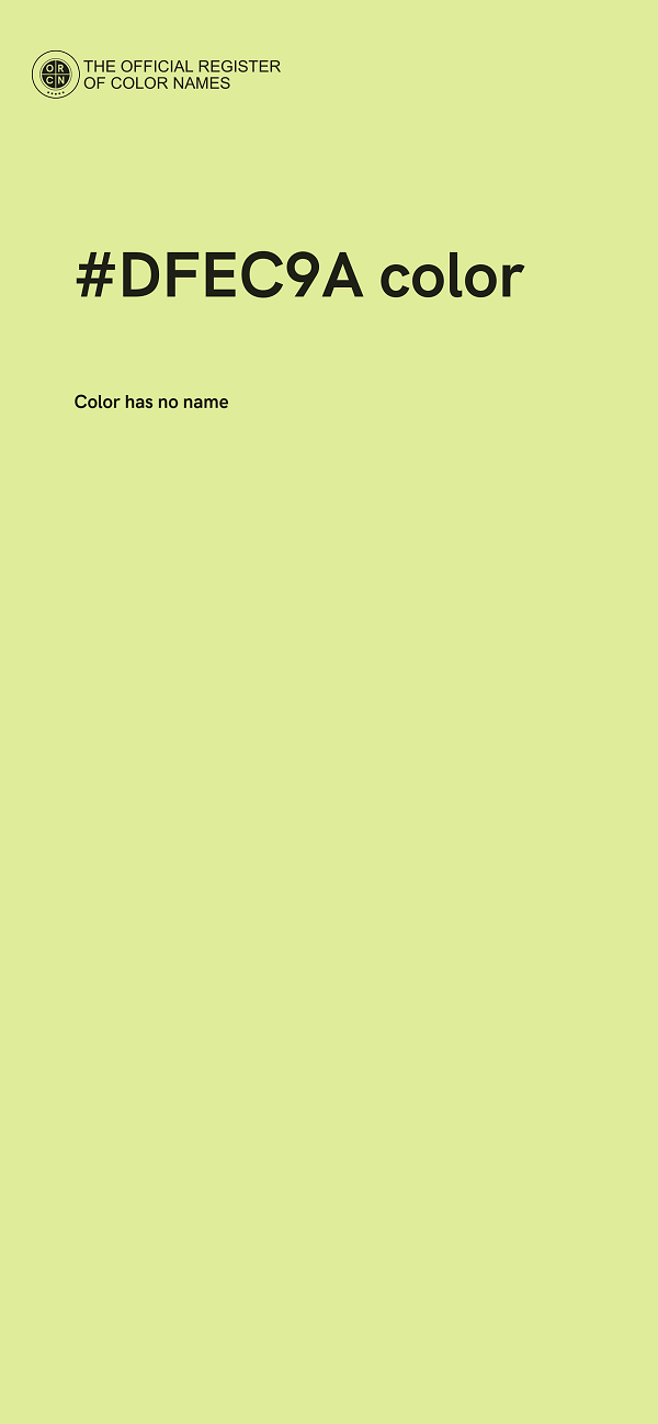 #DFEC9A color image