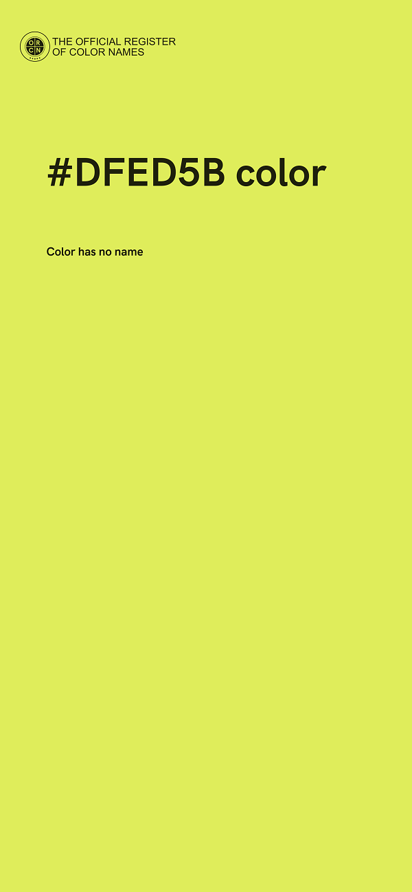 #DFED5B color image