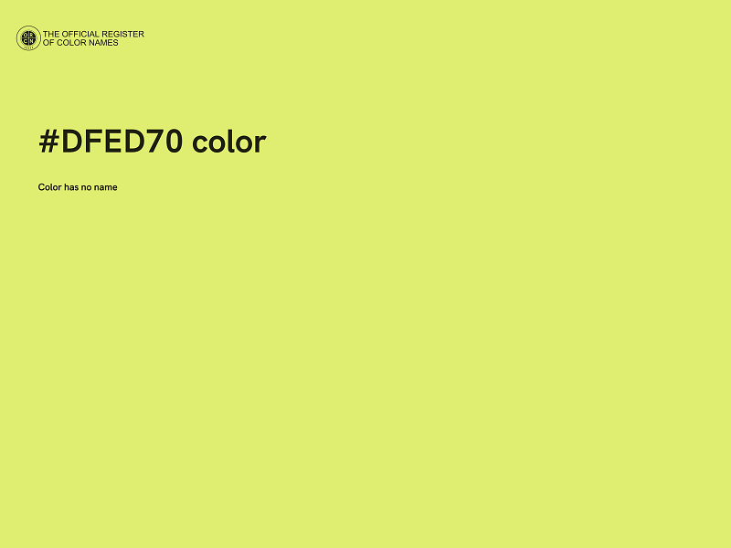 #DFED70 color image