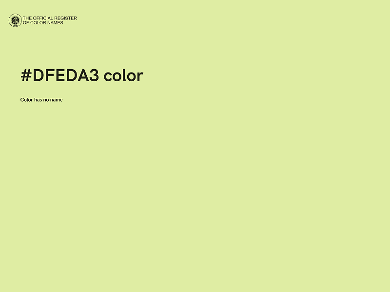 #DFEDA3 color image