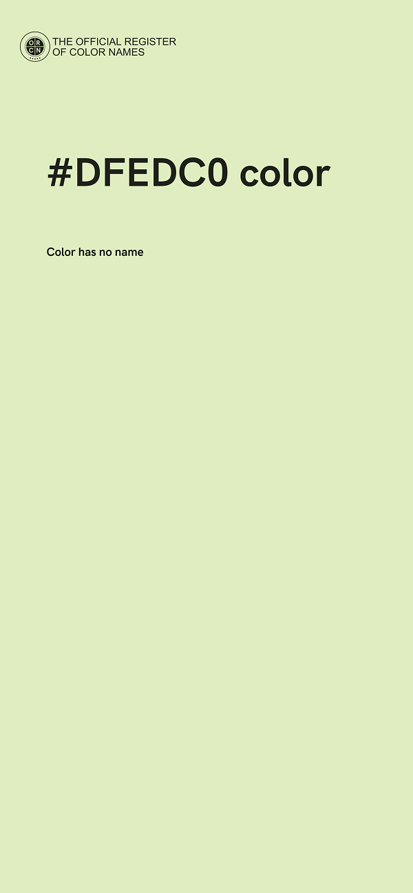 #DFEDC0 color image