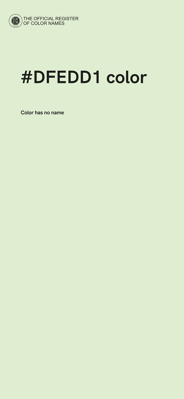 #DFEDD1 color image