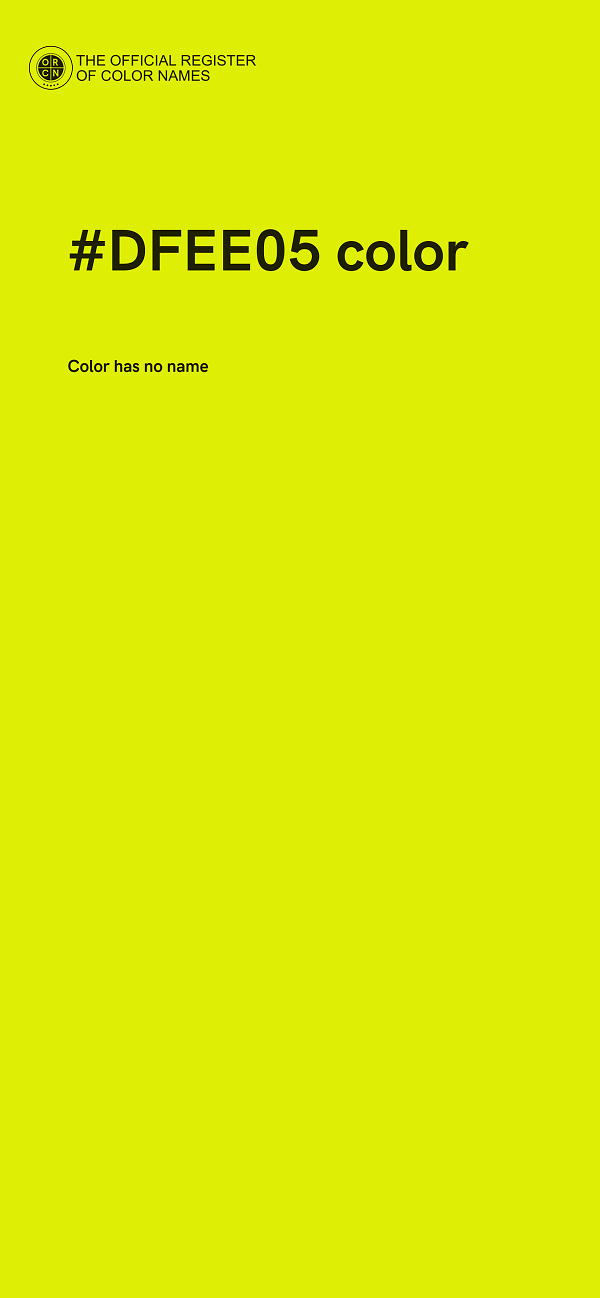 #DFEE05 color image
