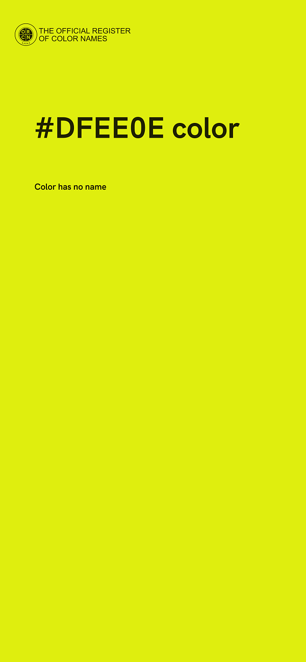 #DFEE0E color image