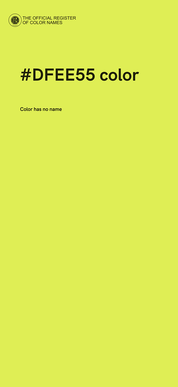 #DFEE55 color image