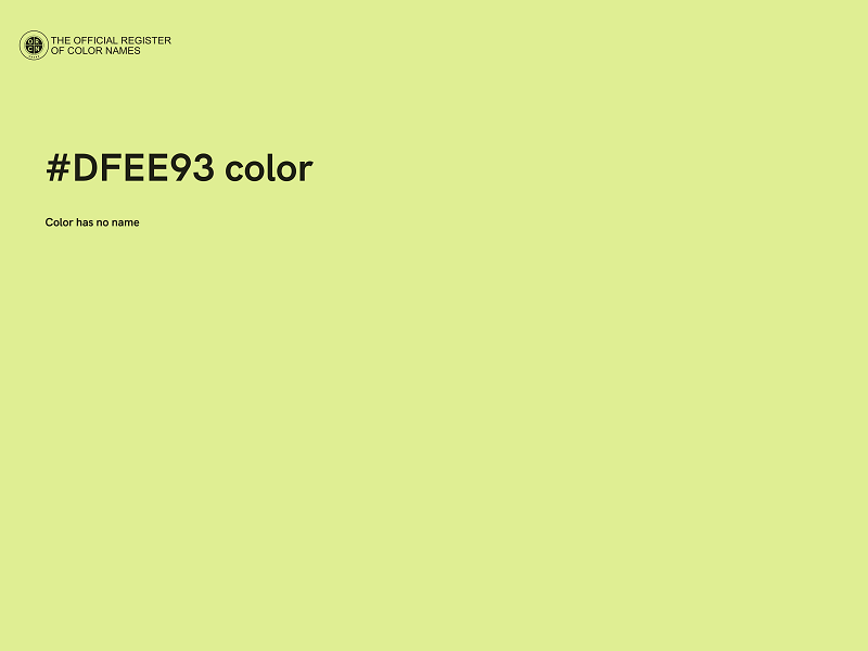 #DFEE93 color image