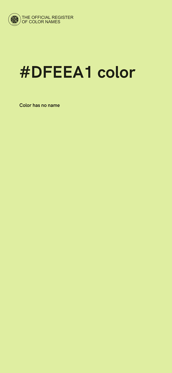 #DFEEA1 color image