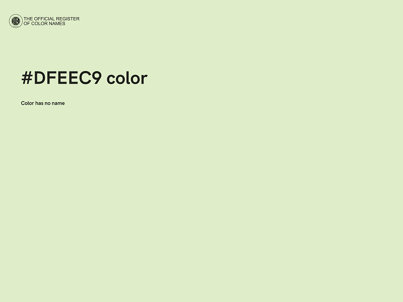 #DFEEC9 color image
