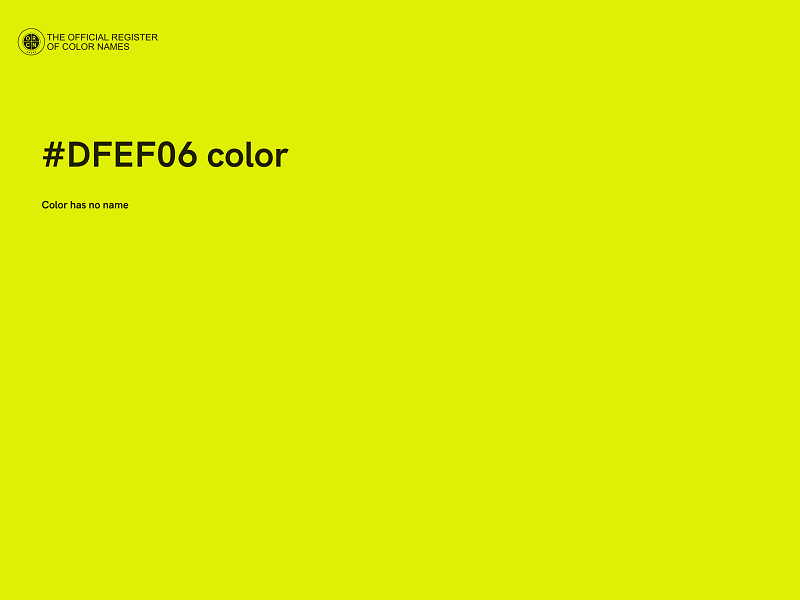 #DFEF06 color image