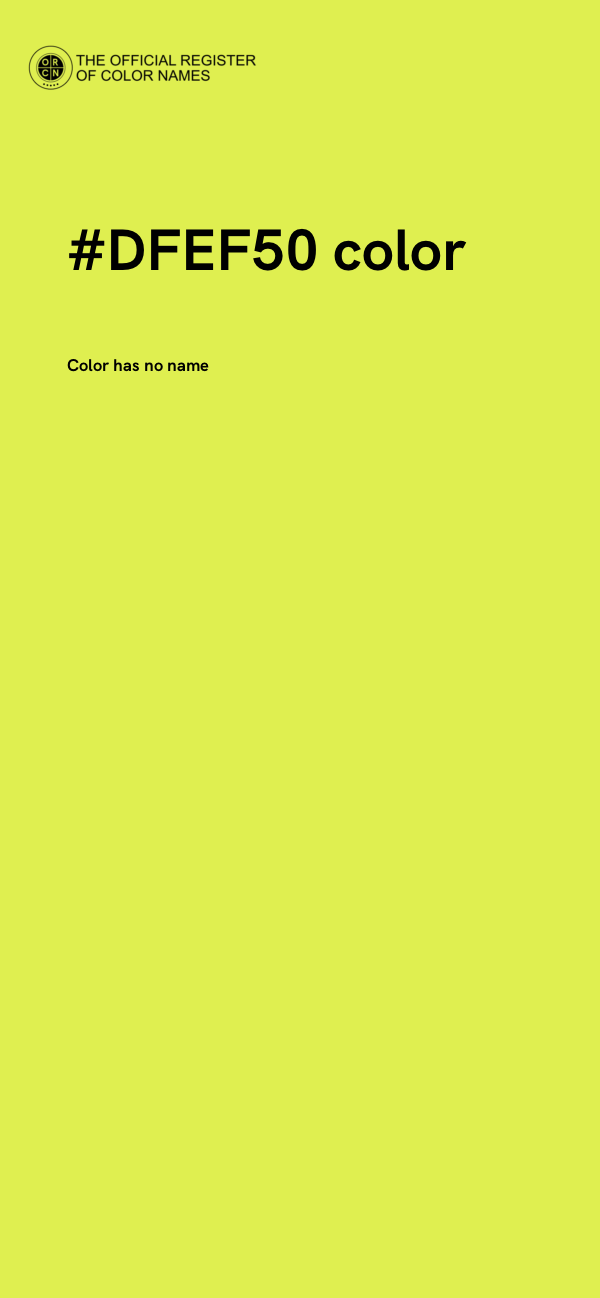 #DFEF50 color image