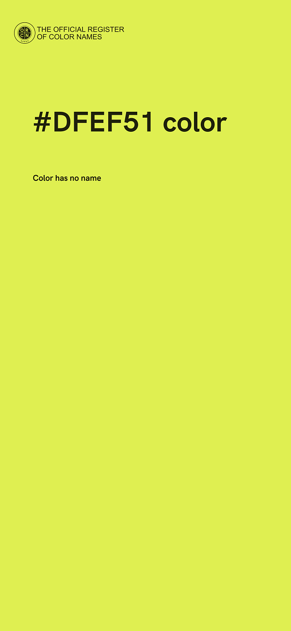 #DFEF51 color image