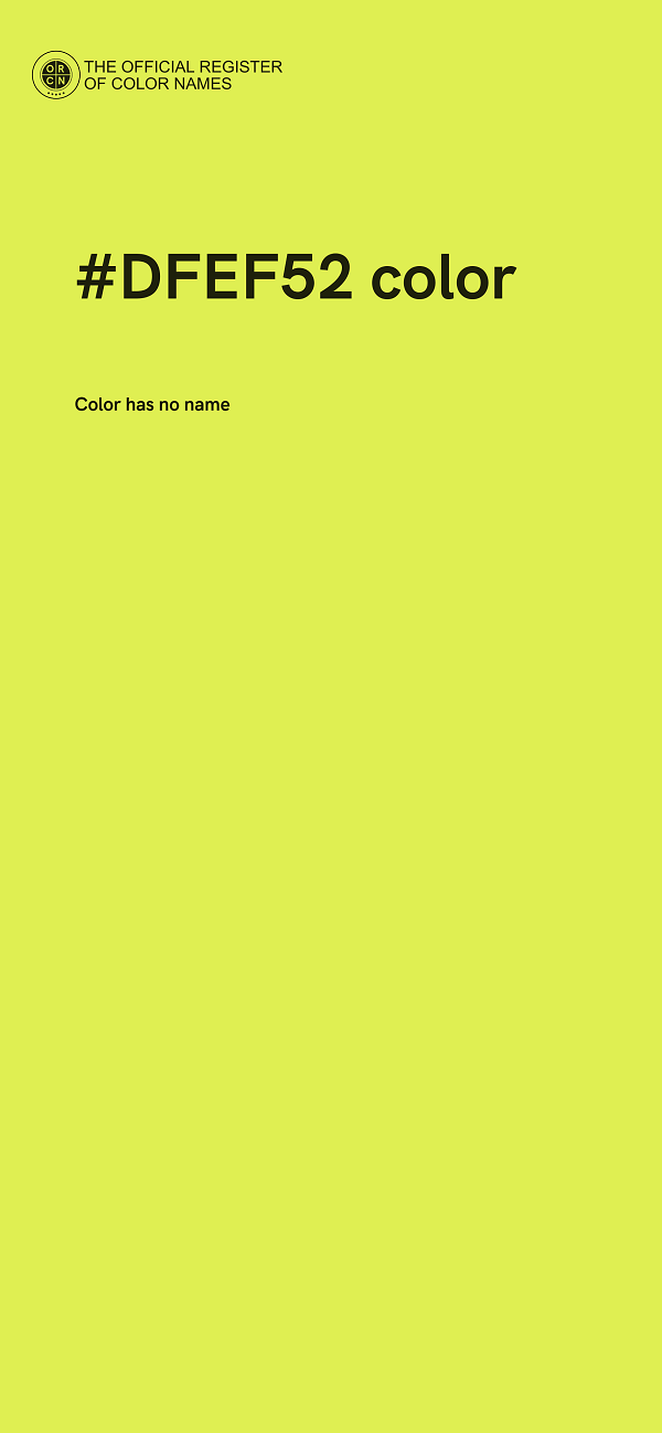 #DFEF52 color image