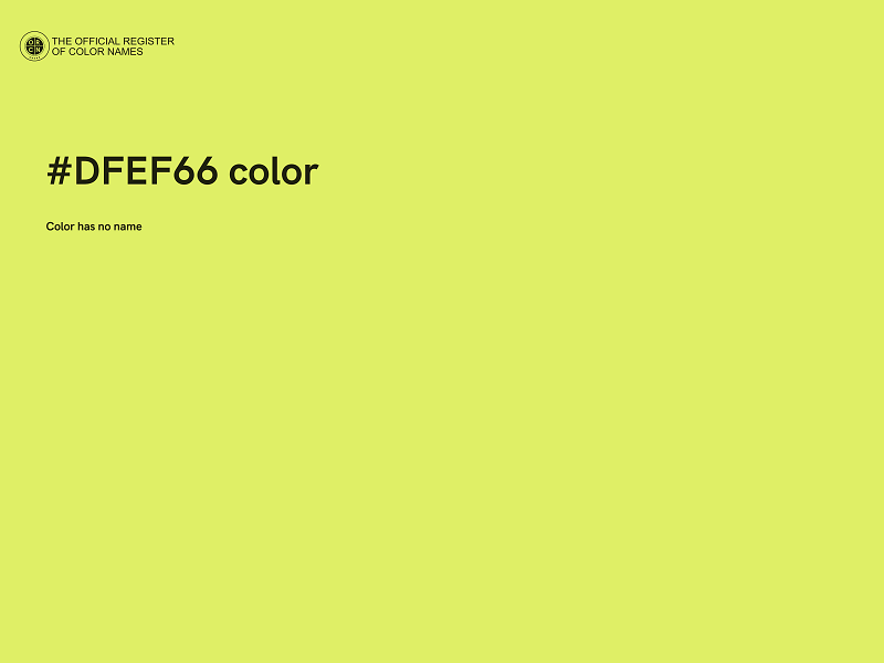 #DFEF66 color image