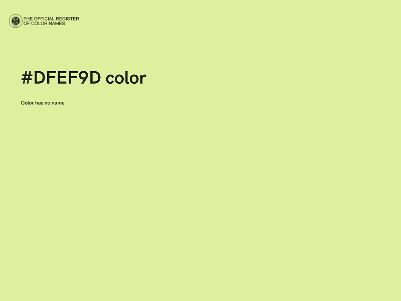 #DFEF9D color image