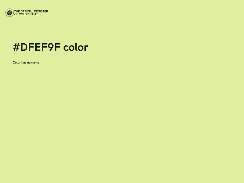 #DFEF9F color image