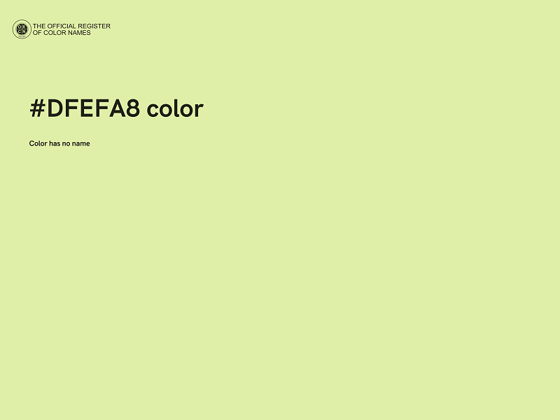 #DFEFA8 color image