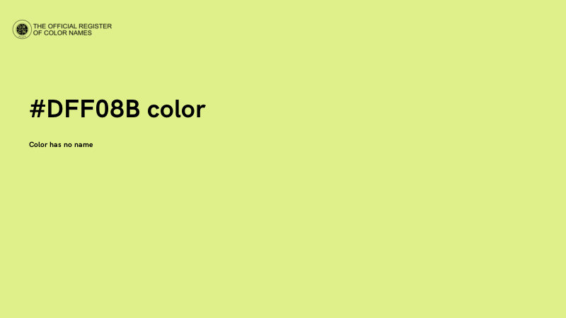 #DFF08B color image
