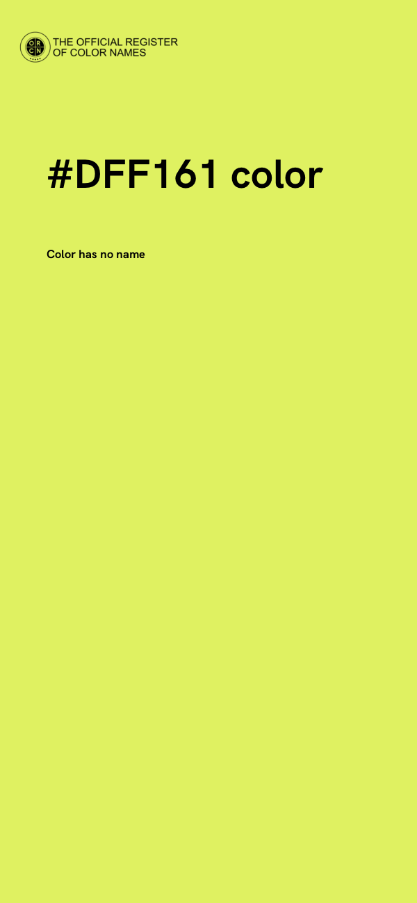 #DFF161 color image