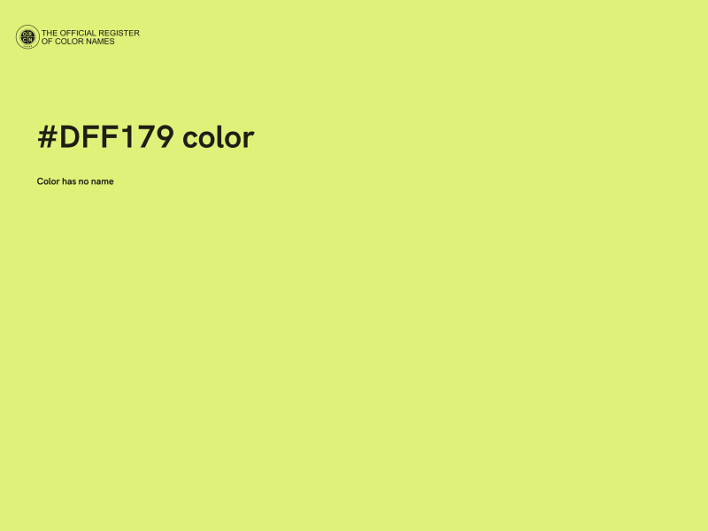 #DFF179 color image