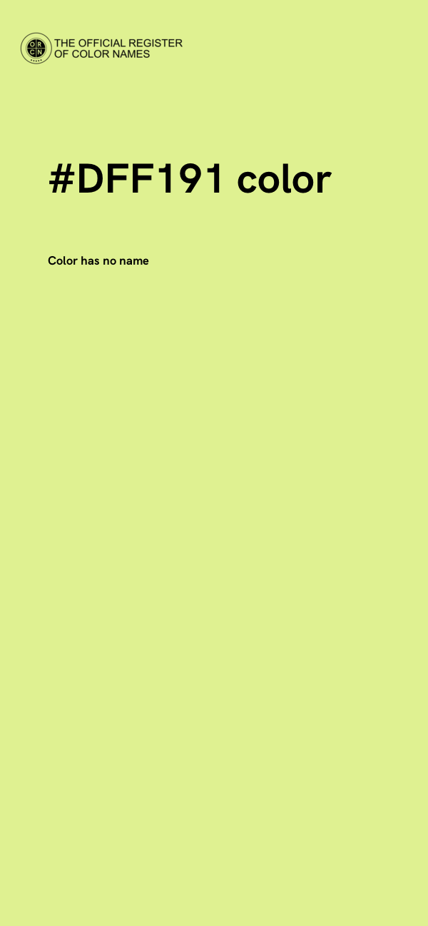 #DFF191 color image