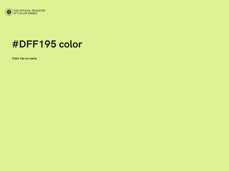 #DFF195 color image