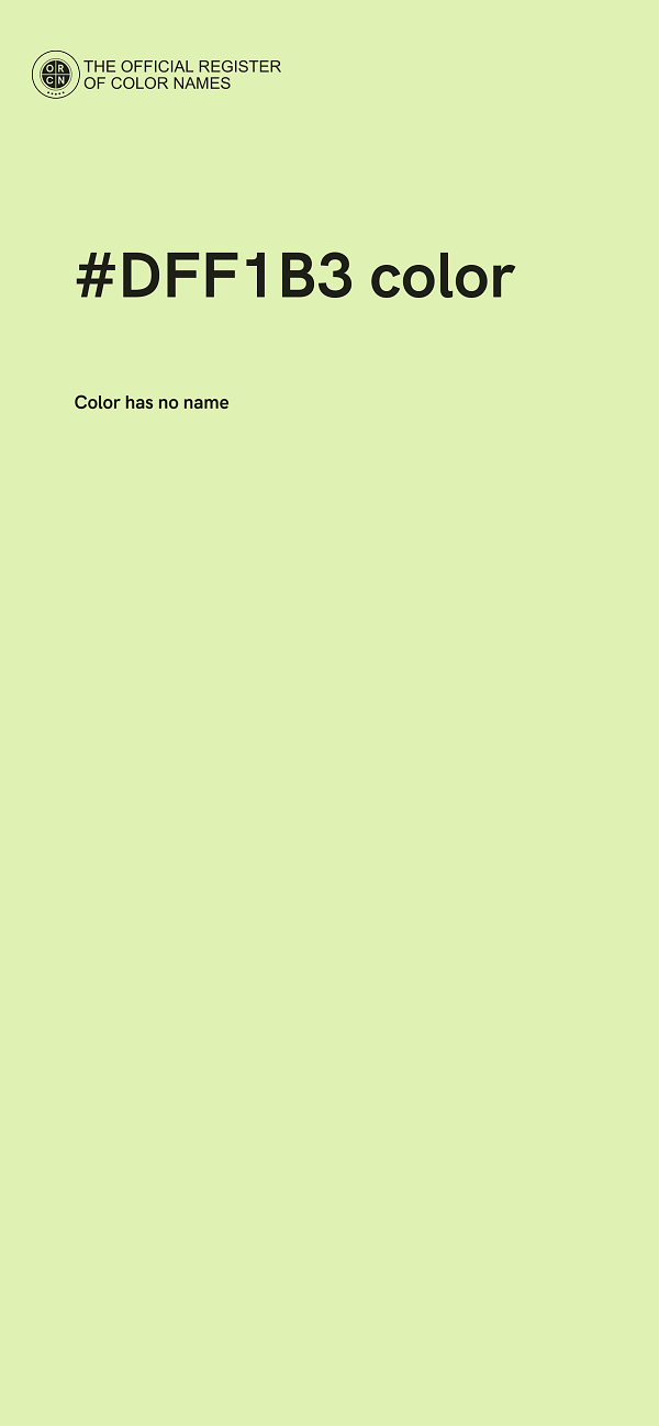 #DFF1B3 color image