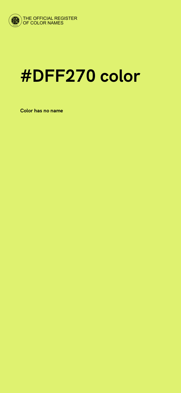 #DFF270 color image