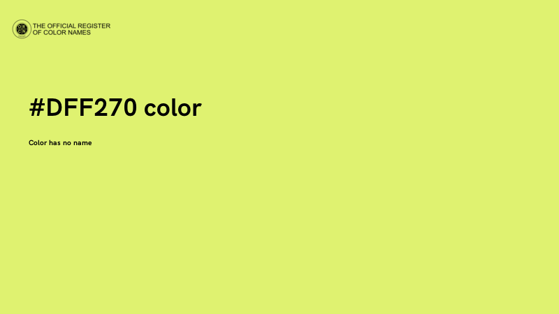 #DFF270 color image