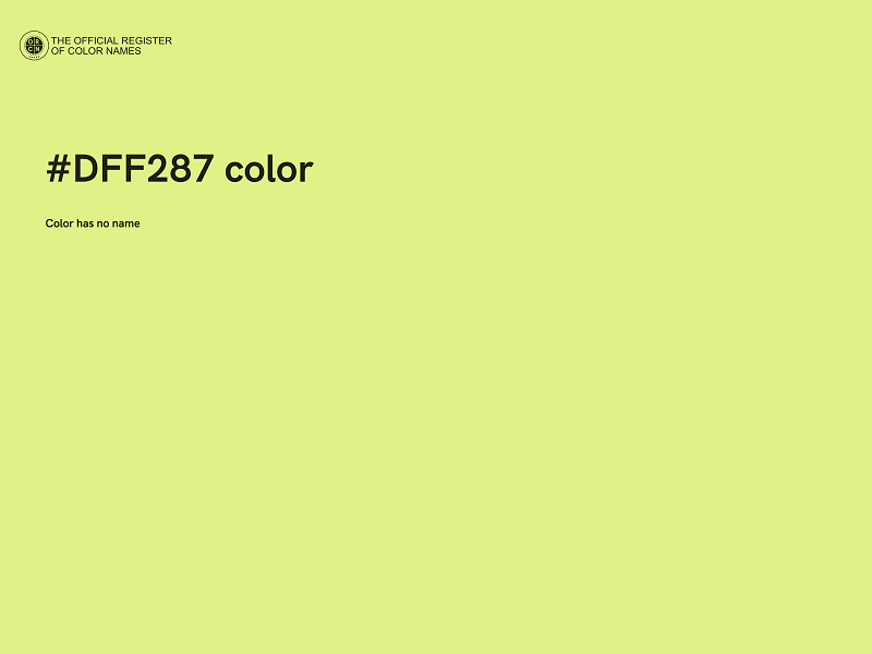 #DFF287 color image