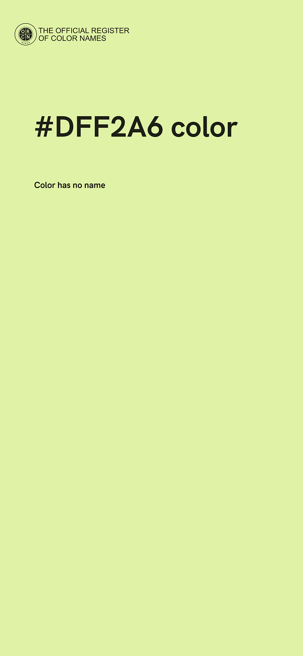 #DFF2A6 color image