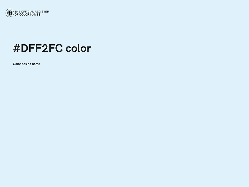 #DFF2FC color image