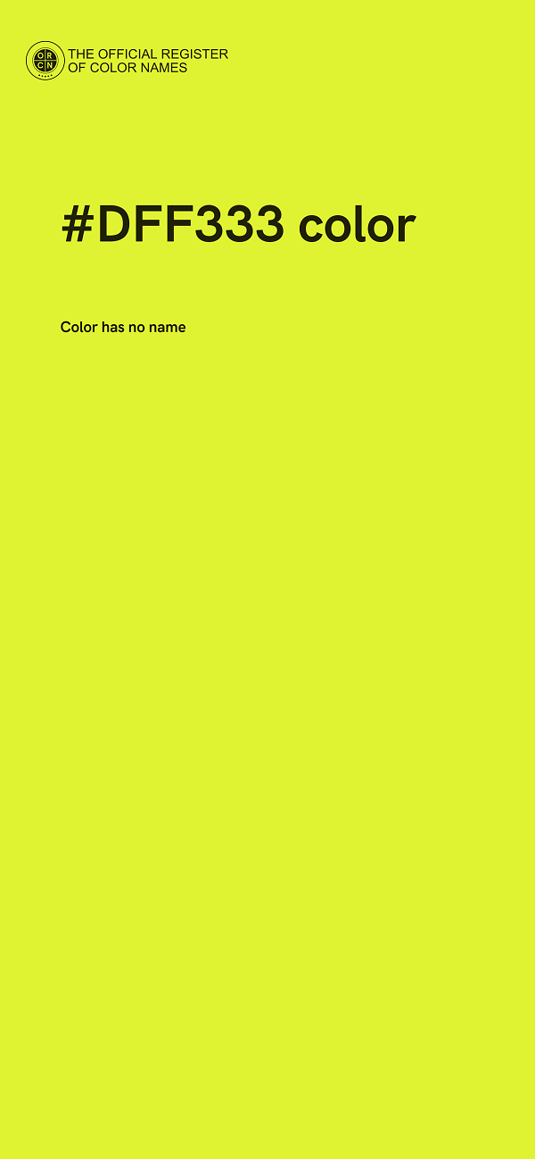 #DFF333 color image
