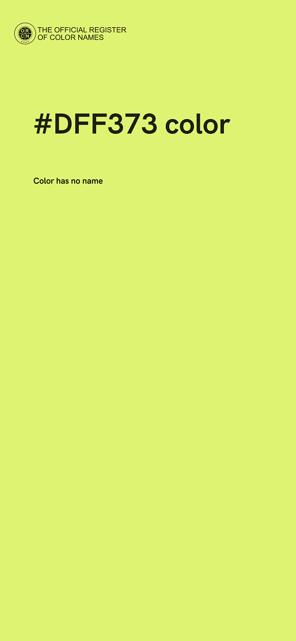 #DFF373 color image