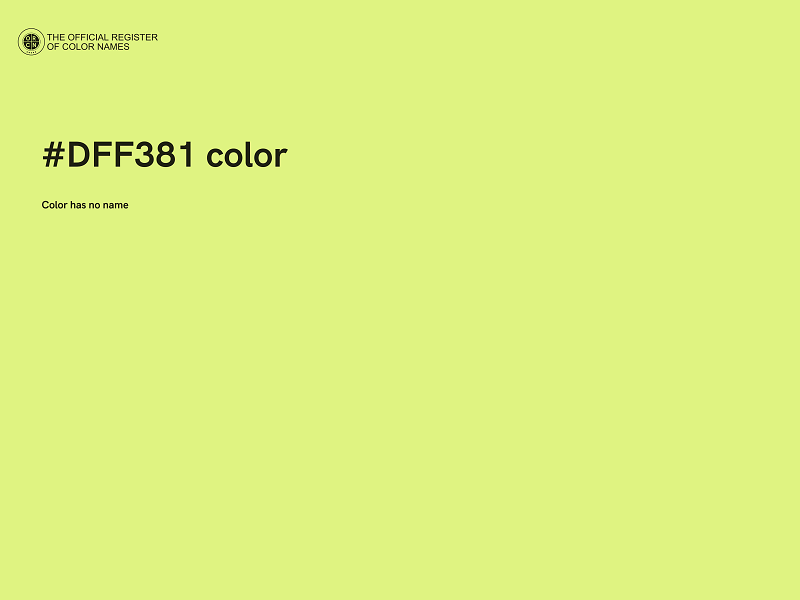 #DFF381 color image