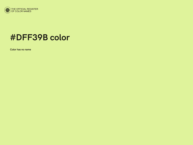 #DFF39B color image