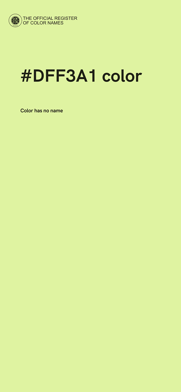 #DFF3A1 color image