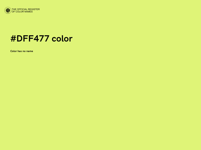 #DFF477 color image